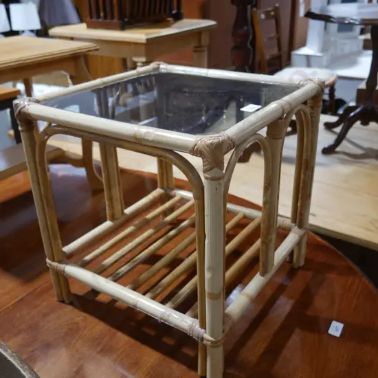 Cane coffee table