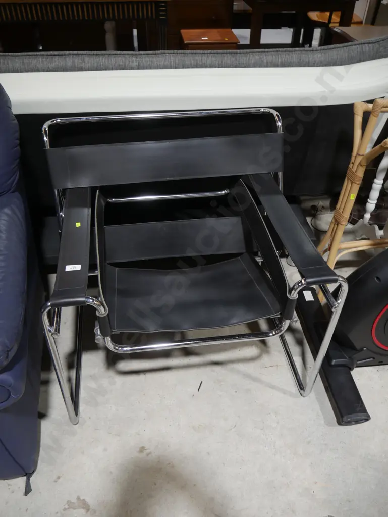 Wassily chrome & leather chair Image 1++