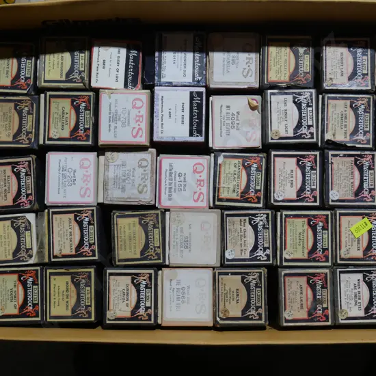 Assorted pianola rolls