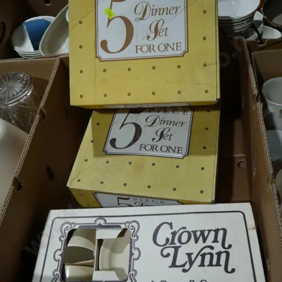 Boxed Crown Lynn dinnerware