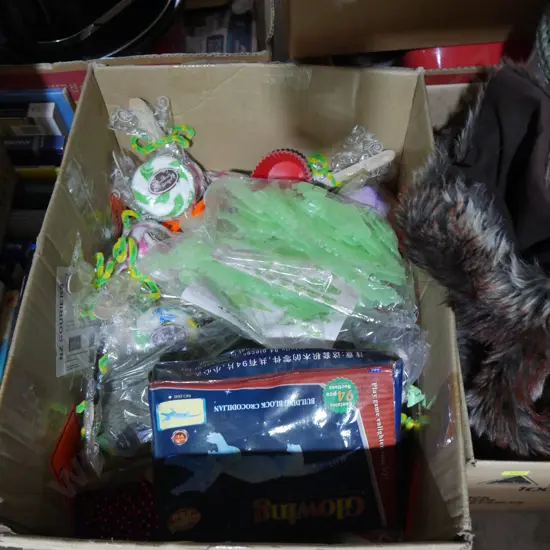 Glowing crocodiles, decorations etc