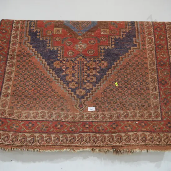 Hand knotted floor rug