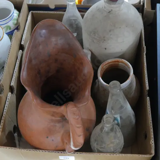 Old bottles, stone bottle etc