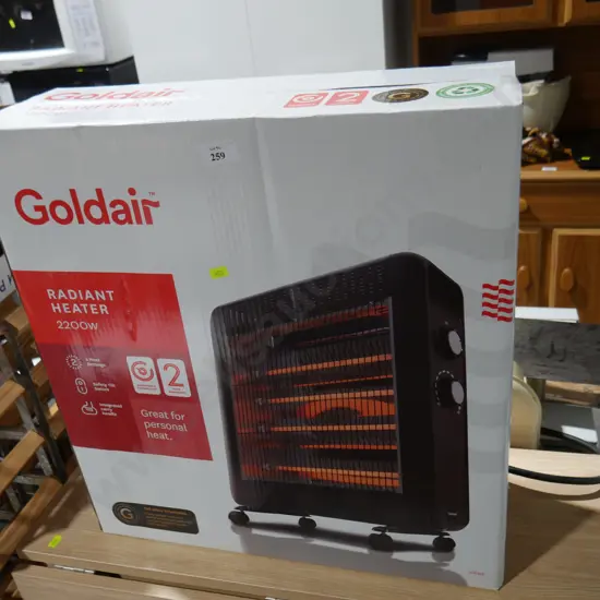 Goldair radiant heater