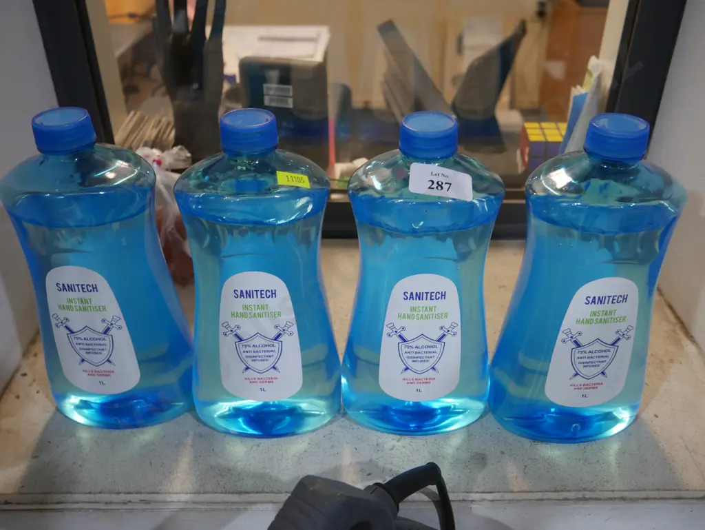 4 bottles of Sanitech hand sanitizers Image 1++