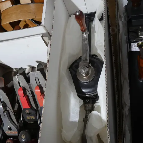 Vintage hand crank drill