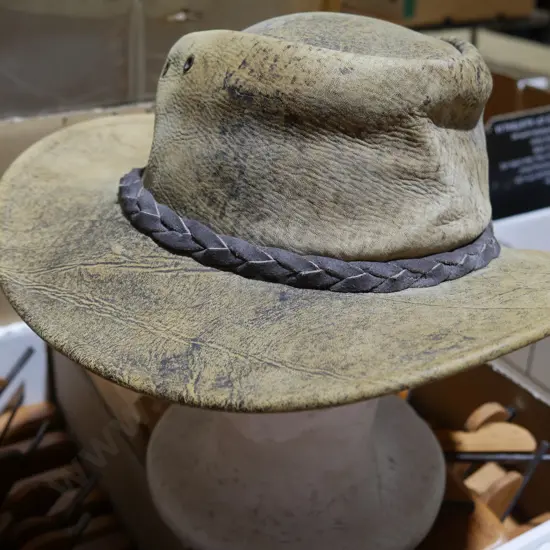 Leather hat