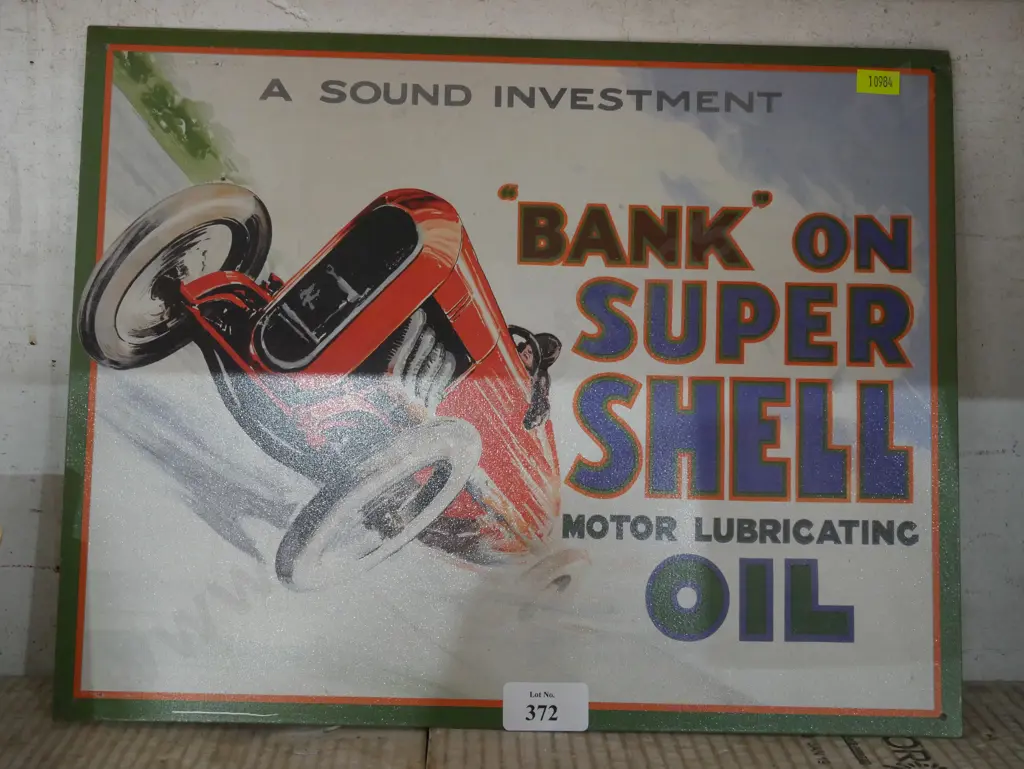 Super shell oil tin sign Image 1++