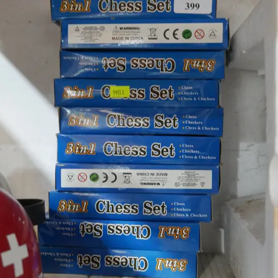 Assorted chess sets