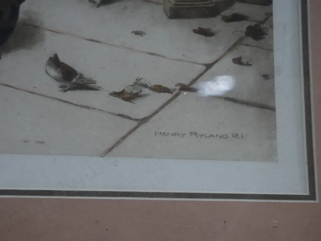 Framed Henry Ryland print Image 1++