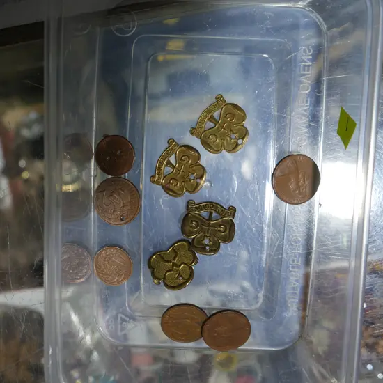 Girl guide badges,coins