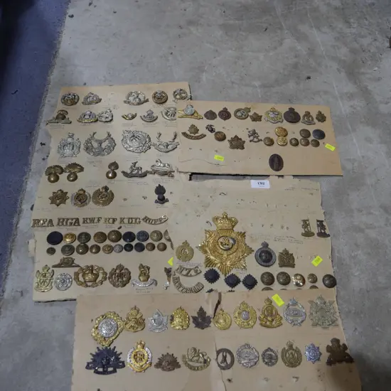 Large collection of military badges etc