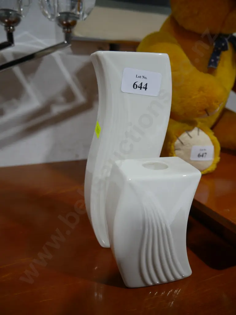 Belleek candle holders Image 1++