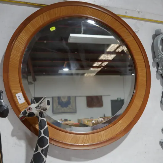 Wooden framed mirror