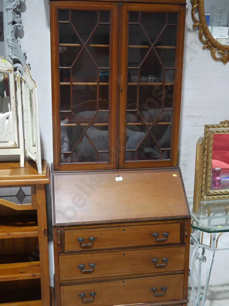 Drop front desk and cabinet Image 1++