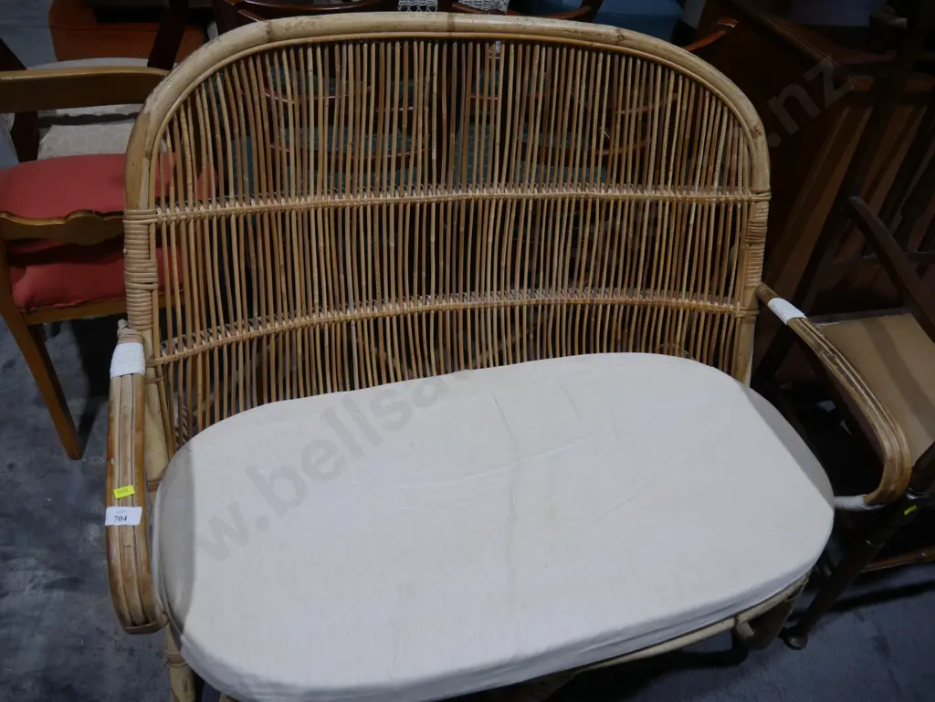2 seater cane sofa Image 1++