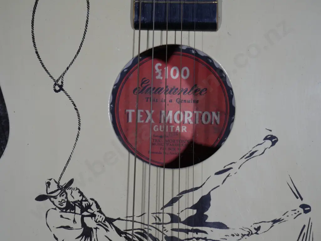 Tex Morton guitar and stand Image 1++