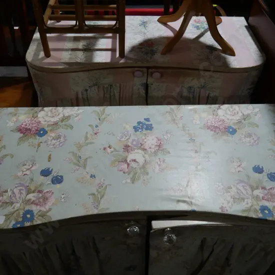 2 kidney vanity dressing tables