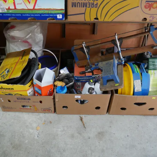 3 boxes of assorted sundries
