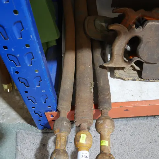 Three large springs with handles