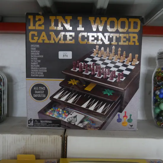12 in 1 wooden game