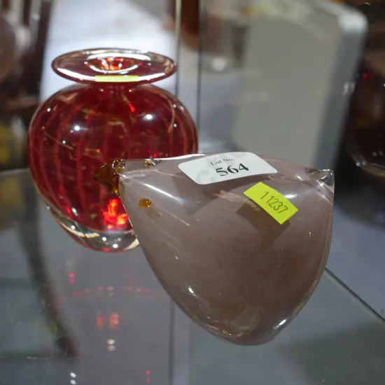 Glass vase etc