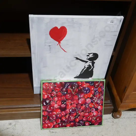 2 canvas artworks