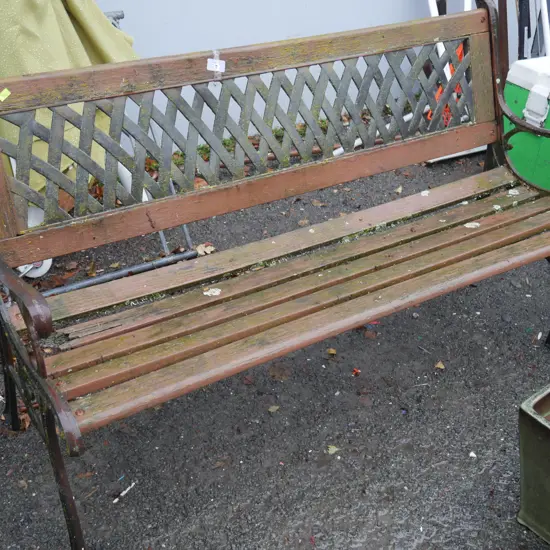 Garden bench seat