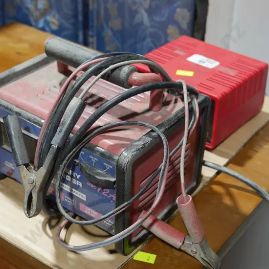 2 battery chargers