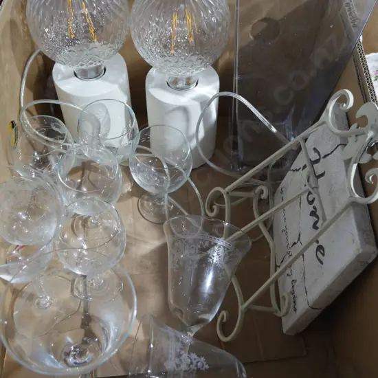 Glasses, lamps