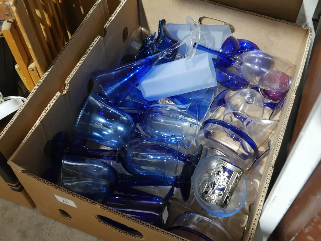 Blue glassware Image 1++