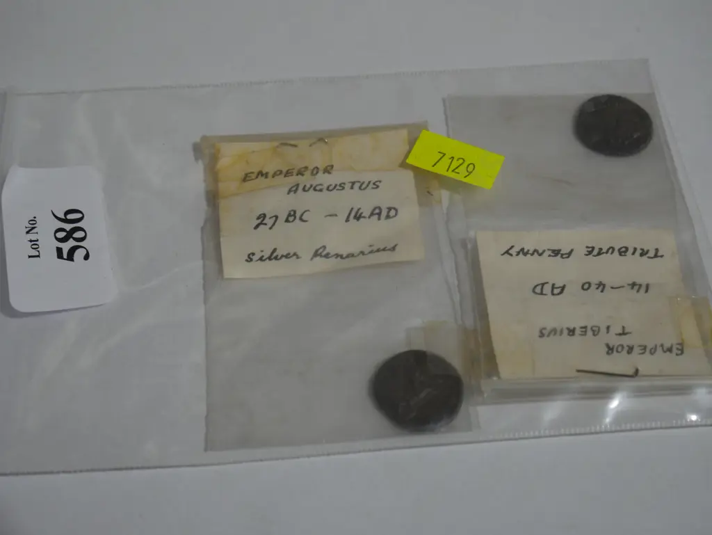 2 old Roman coins Image 1++