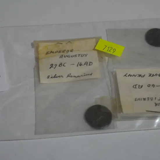 2 old Roman coins