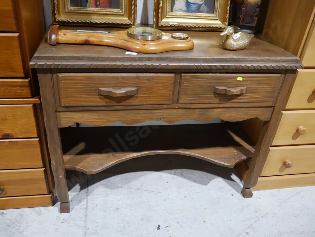 Carved wood Hall table Image 1++