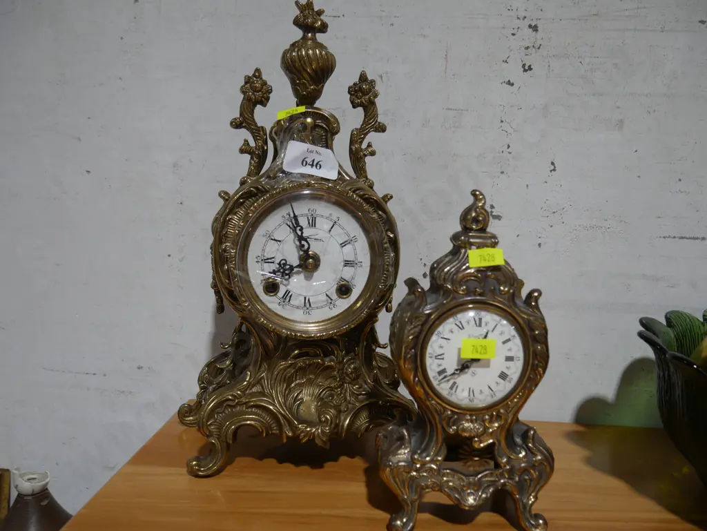 2 ornate clocks Image 1++