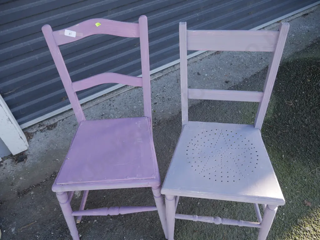 2 purple chairs Image 1++