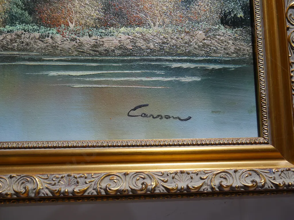 Mountain scene oil painting Image 1++