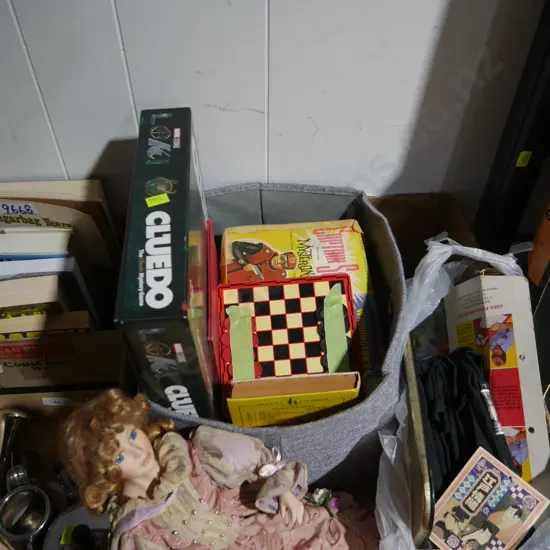Doll, board games etc