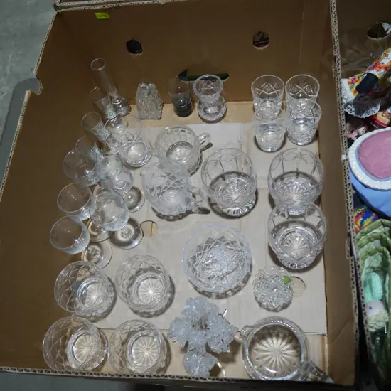 Crystal, glassware