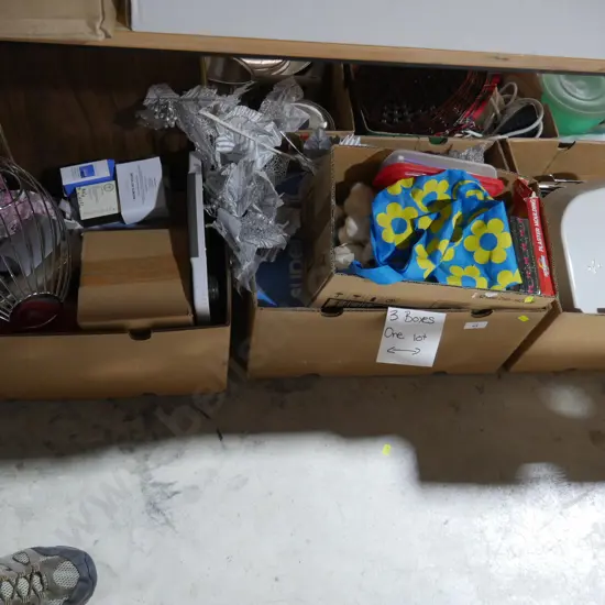 3 boxes of sundries