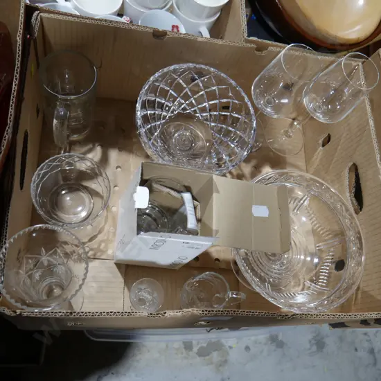 Crystal, glassware