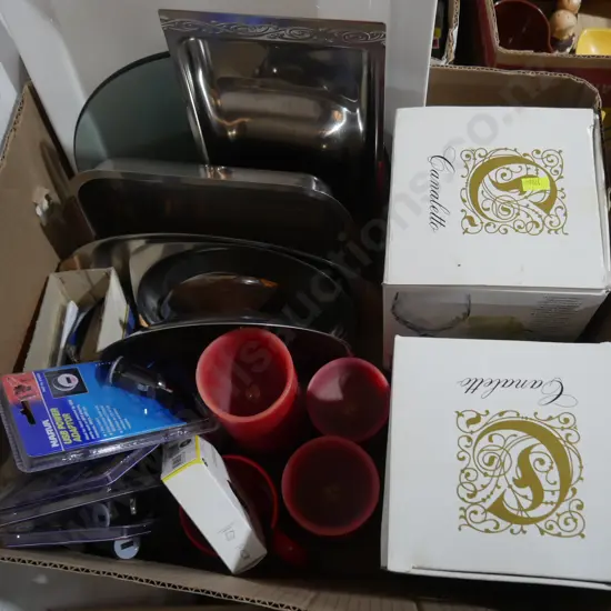 Ep trays, wine glasses etc