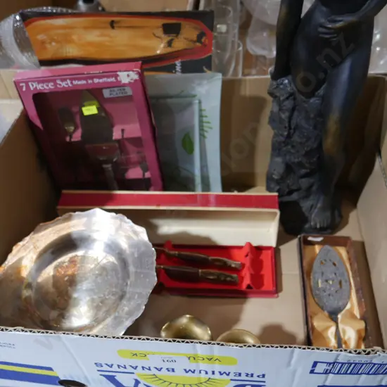 Lady figurine etc