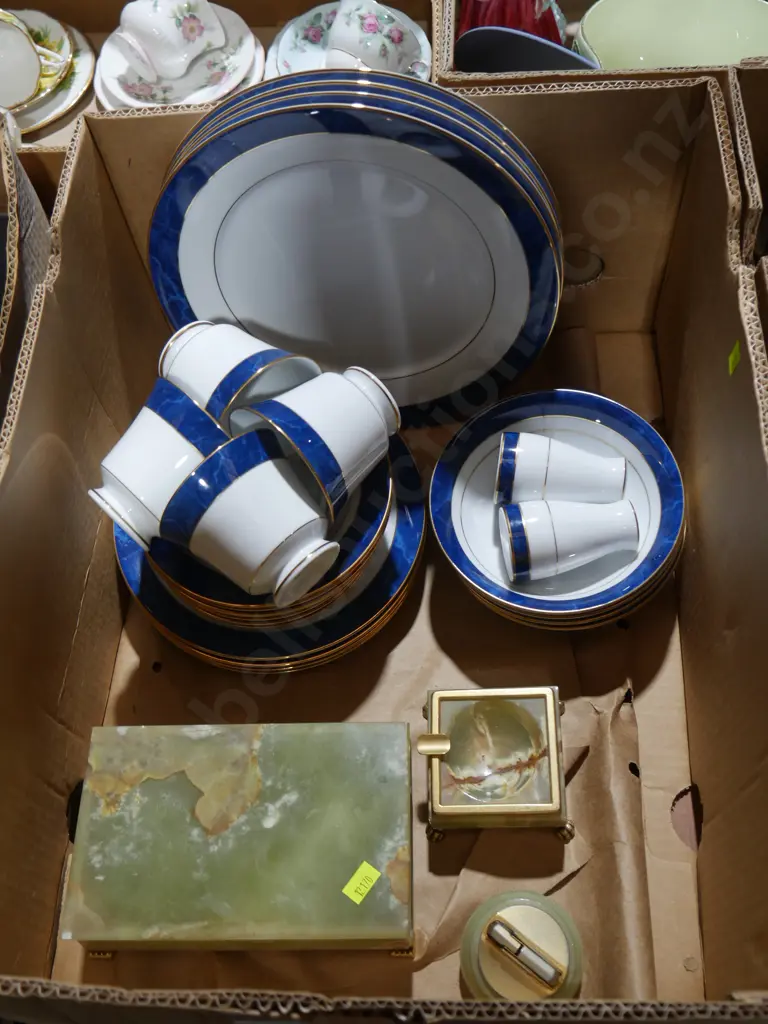 Noritake dinner set, onyx jewellery box etc Image 1++