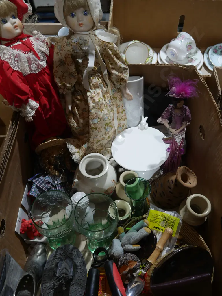 Dolls, Coca-Cola glasses etc Image 1++