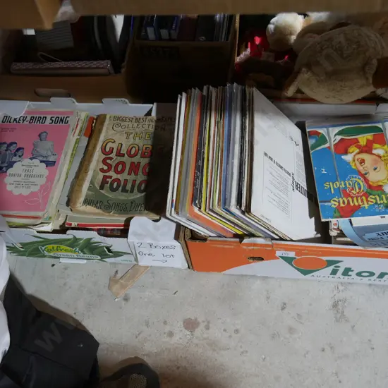 2 boxes of LPS music books
