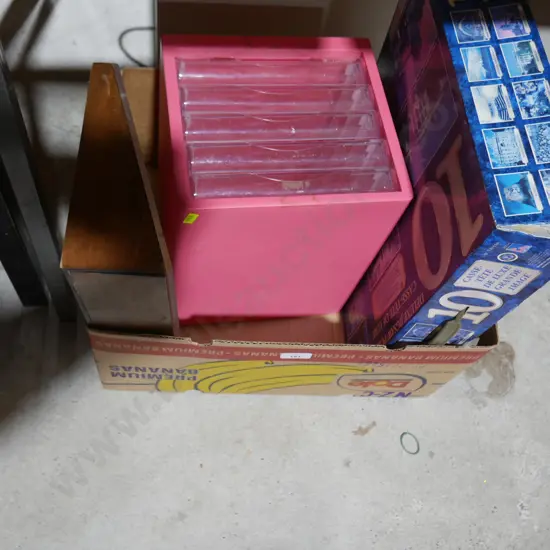 Jigsaw puzzle, filing drawer etc
