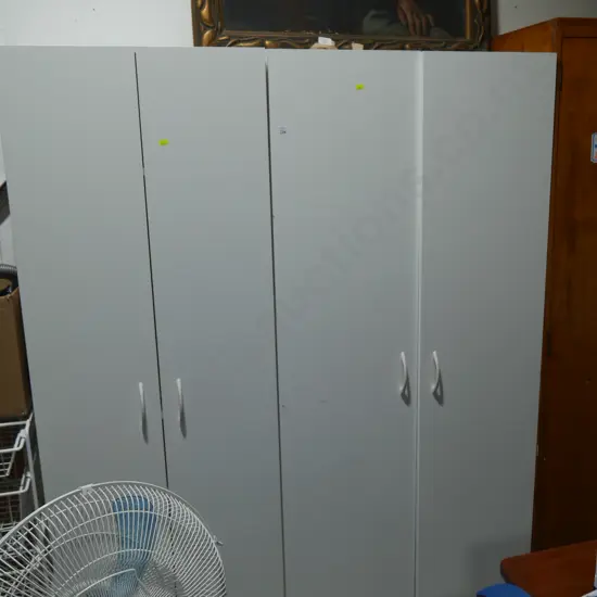 2 storage cupboards