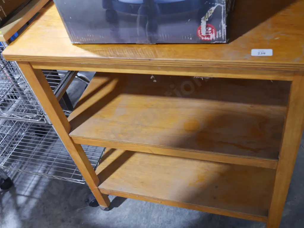 Wooden trolley Image 1++