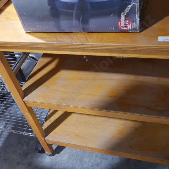 Wooden trolley